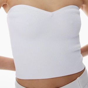 Aritzia Bavarian Sculpt Knit Sweetheart Tube Top